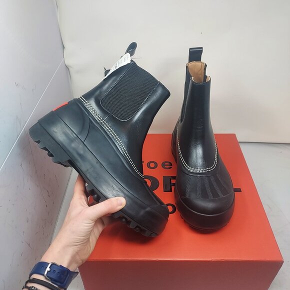 Sorel x Proenza Schouler Women CARIBOU Black Lug Chelsea Boot - Picture 1 of 11